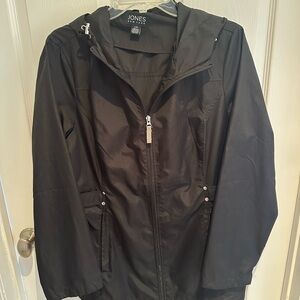 Jones New York Black Hooded Jacket